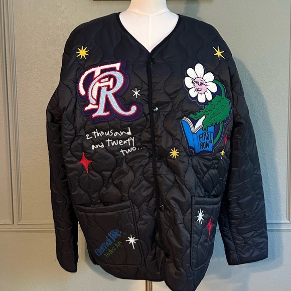 Men’s First Row Quilted Floral Jacket - SZ XL - Picture 4 of 11